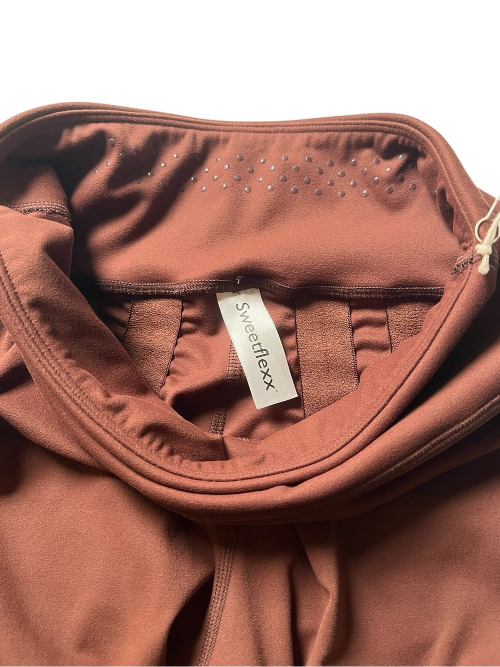 NWT Sweetflexx Booty Band Resistance Leggings in Hot Chocolate Size 4 - Picture 2 of 9